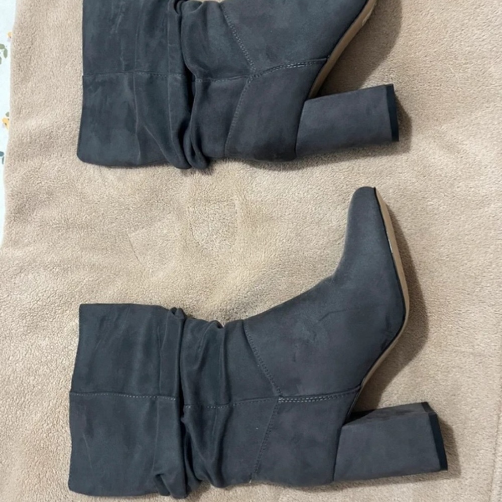 Dorothy Perkins Charcoal Heeled Boots